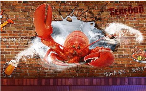 泸州小龙虾3D彩绘